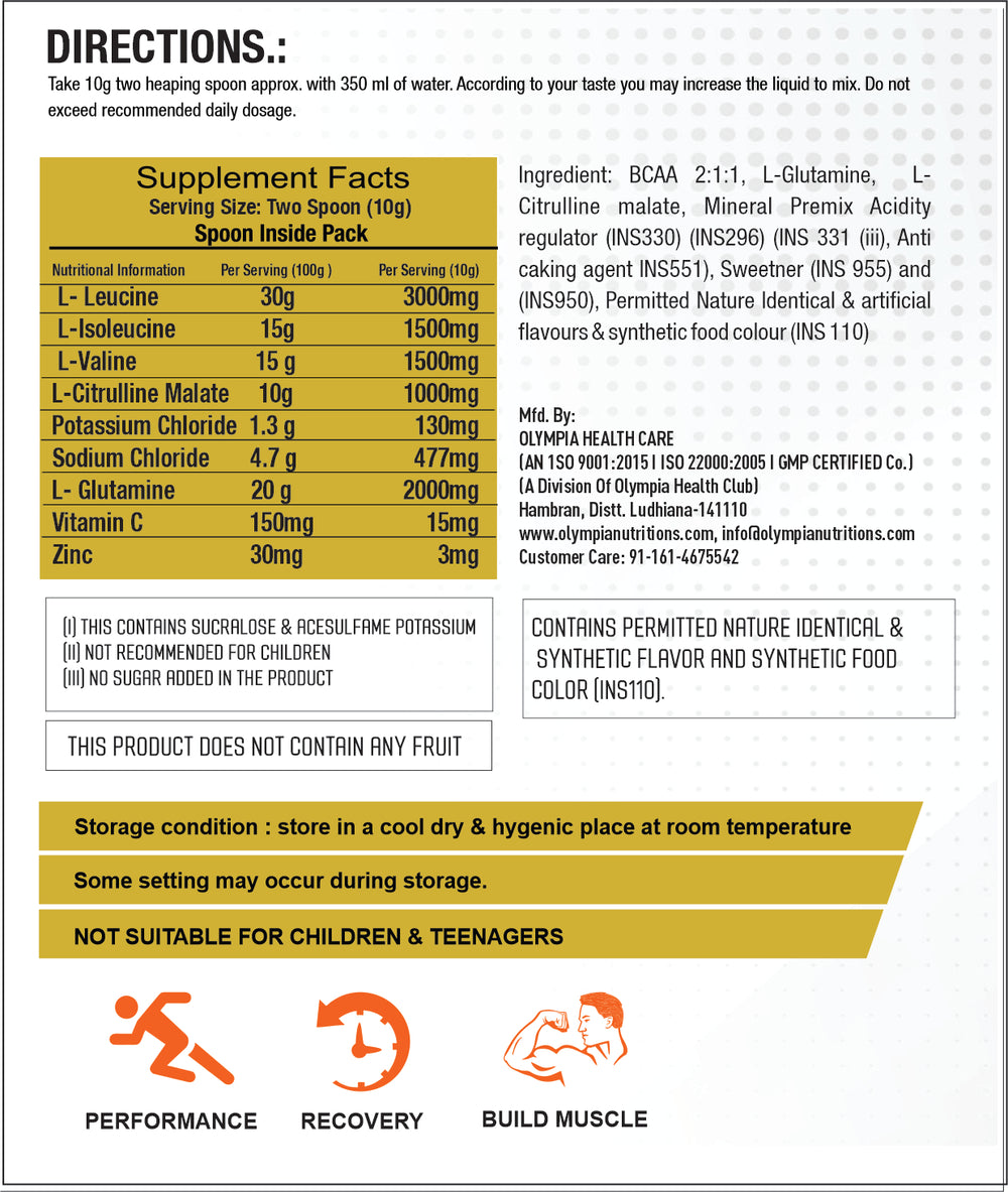 BCAA 300g ORANGE
