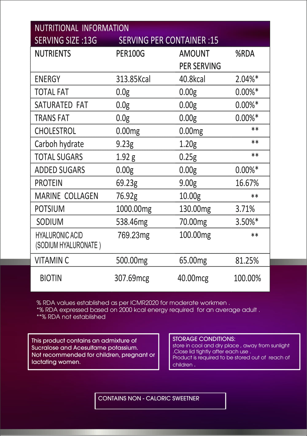 Collagen 200g Orange