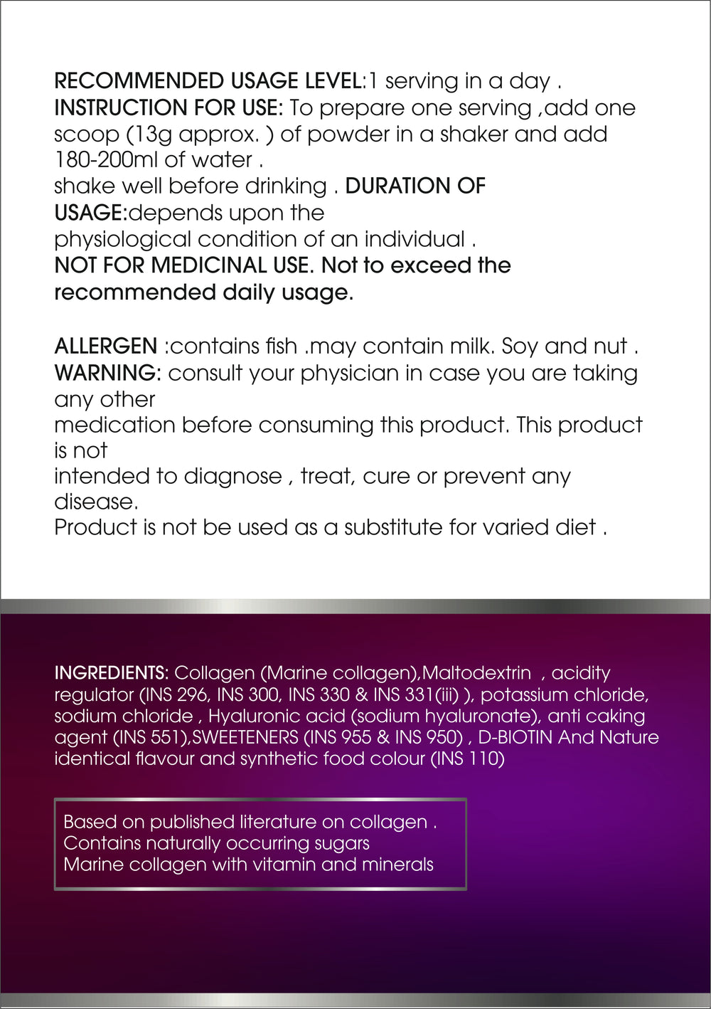 Collagen 200g Orange