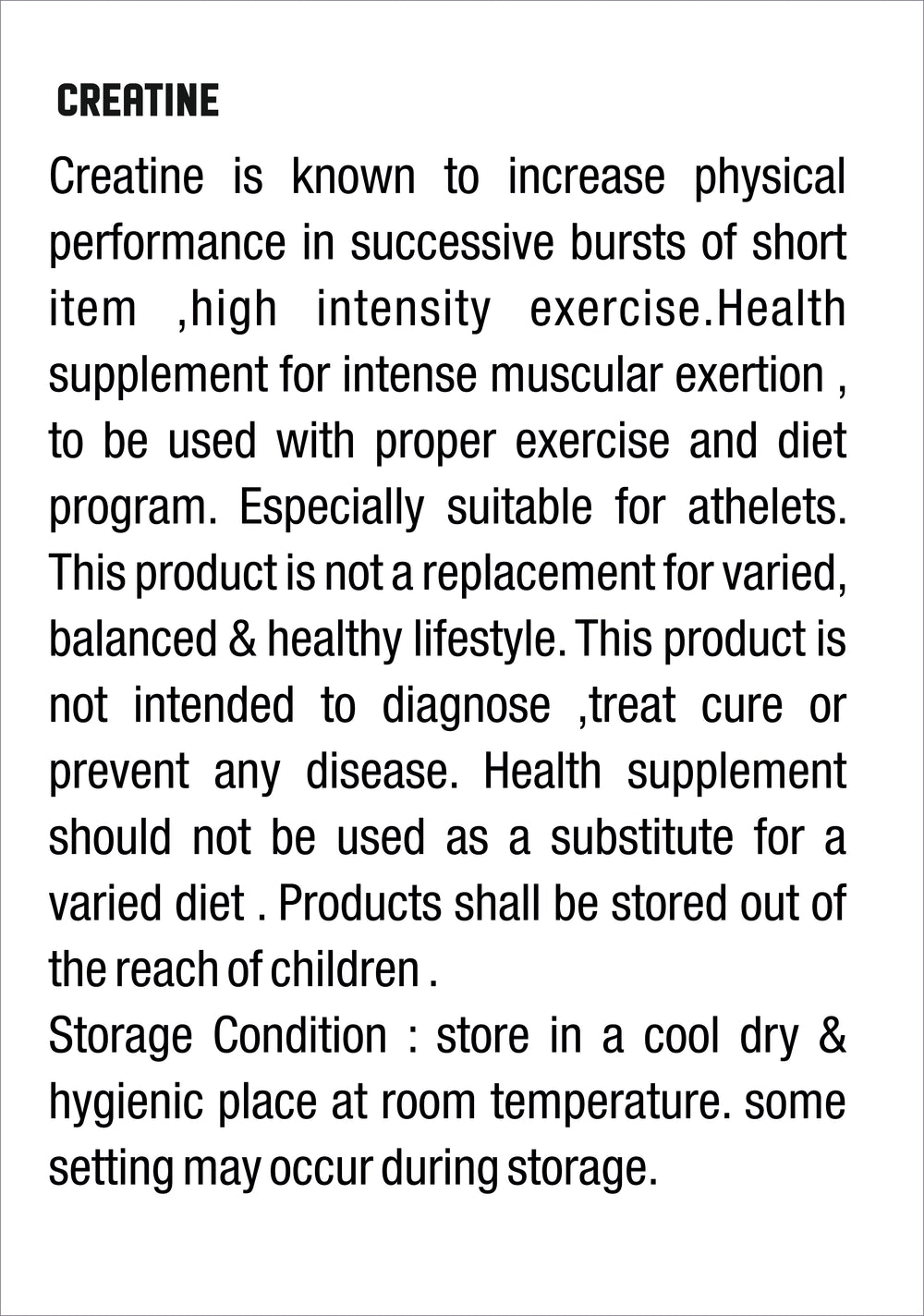 Creatine Monohydrate 250g Fruit Fusion