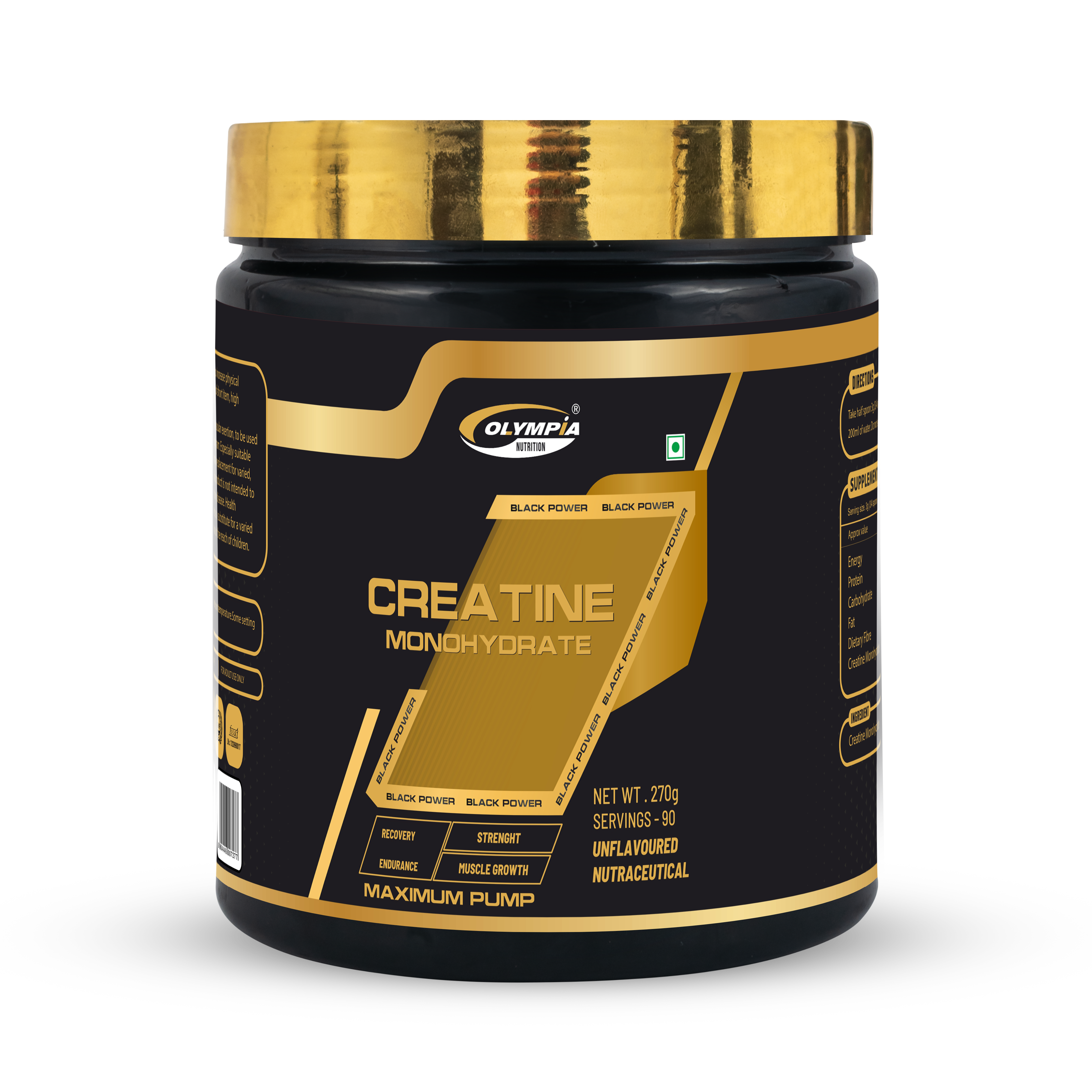 Creatine Monohydrate 270g Unflavoured
