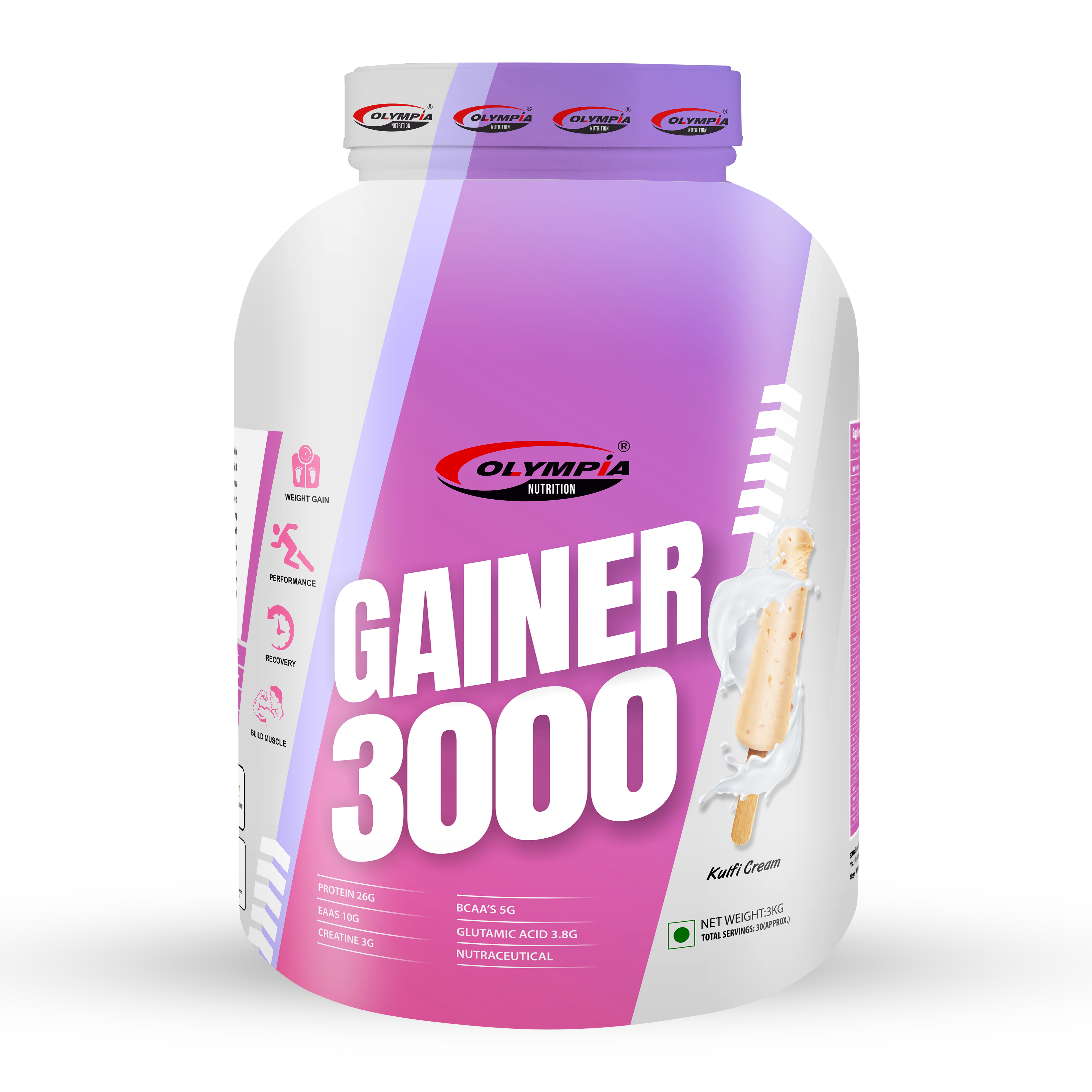 Gainer 3000 3kg Kulfi Cream