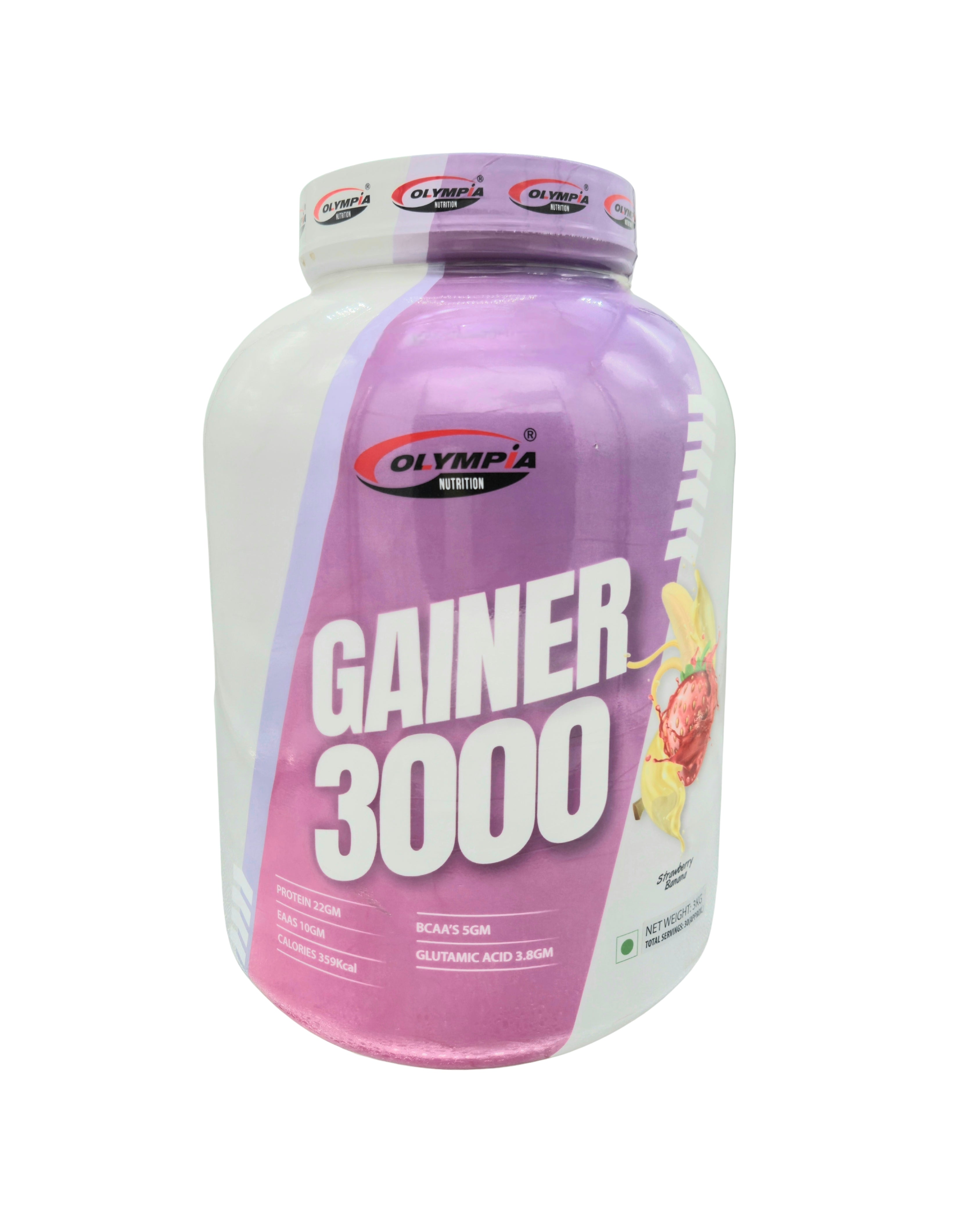 Gainer 3000 3kg Strawberry Banana
