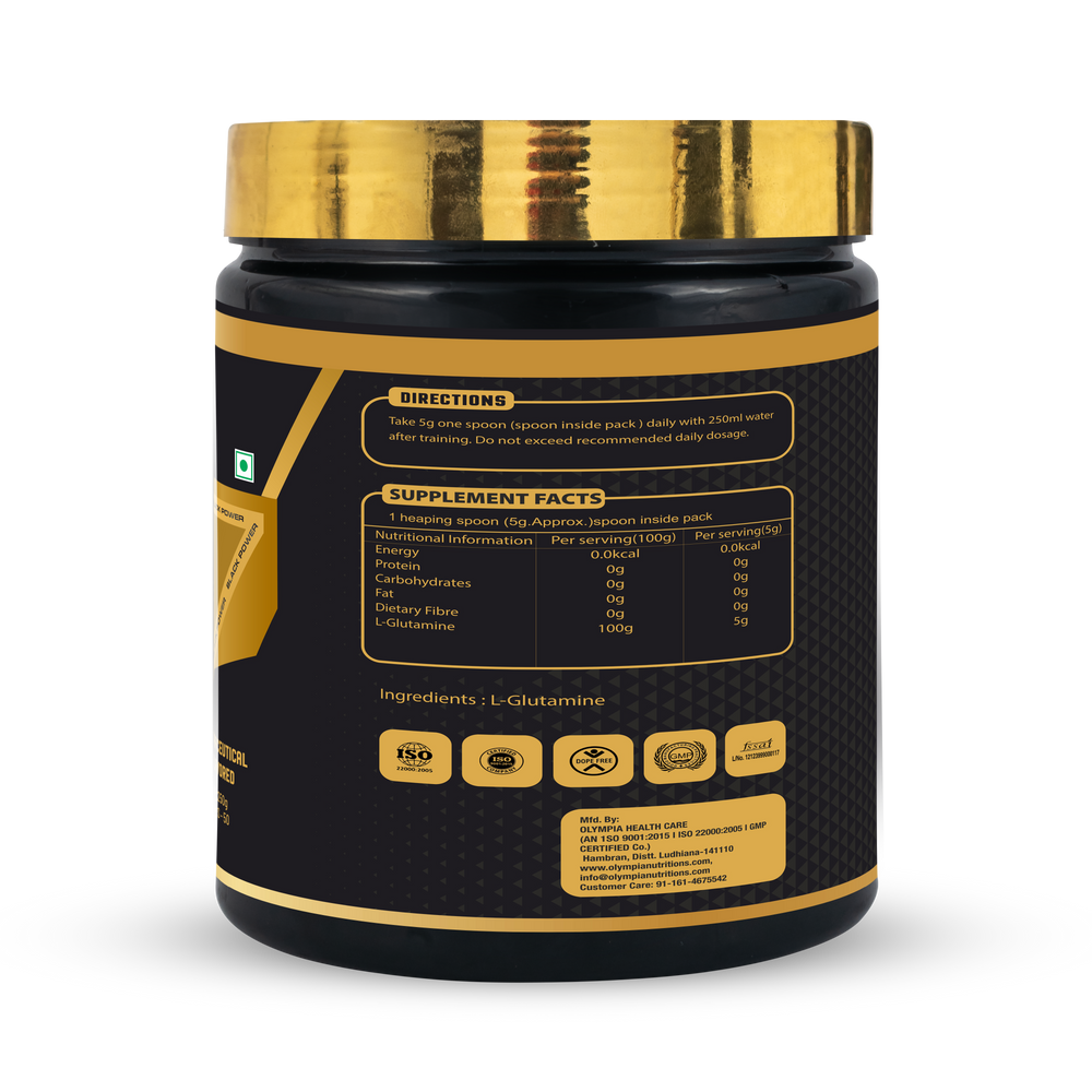 Glutamine Unflavoured Net Wt.250g