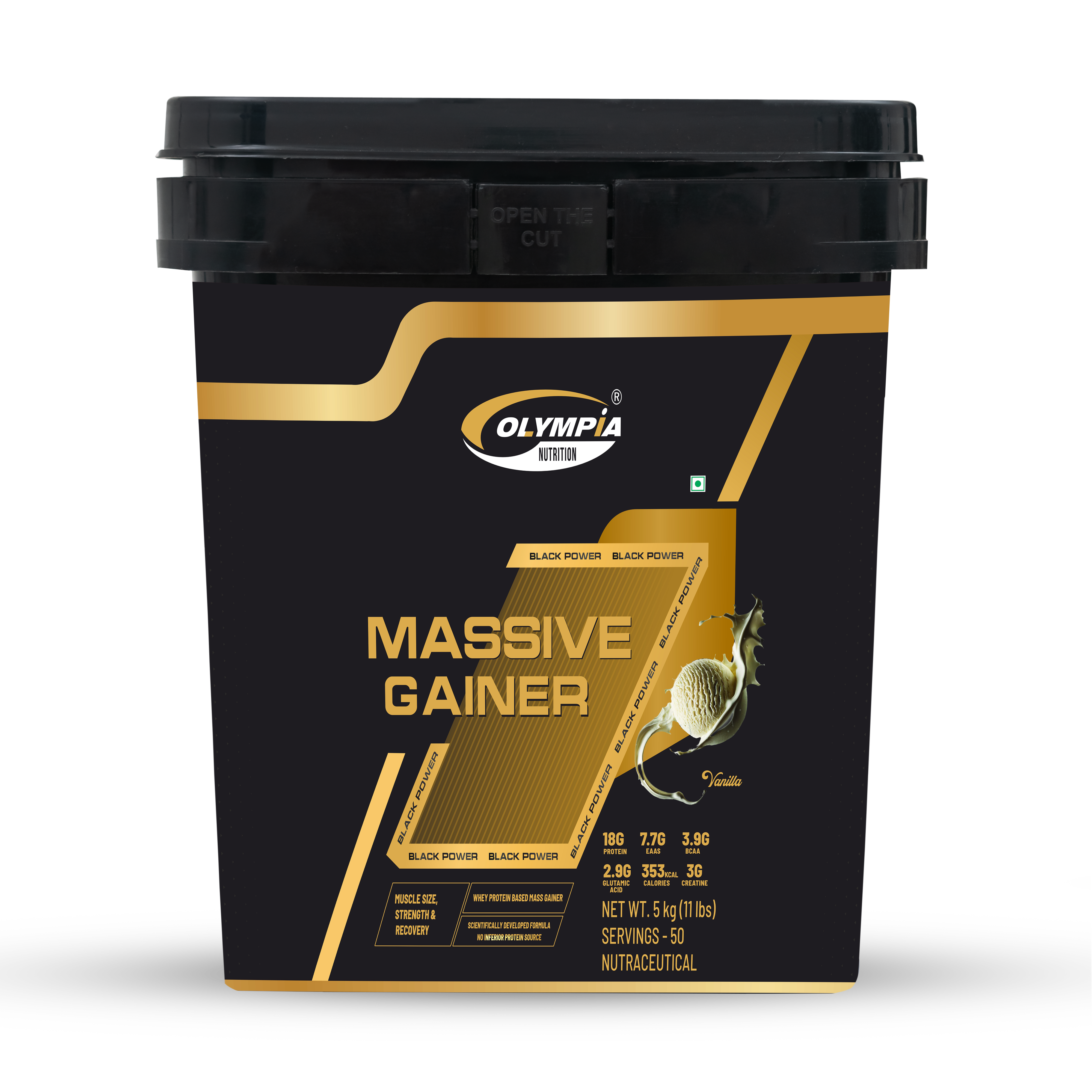 Massive Gainer Vanilla Net.wt 5kg( 11 Lbs)