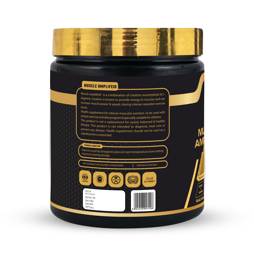 Muscle Amplified (Creatine Monohydrate L-Arginine) Net.Wt. 200g