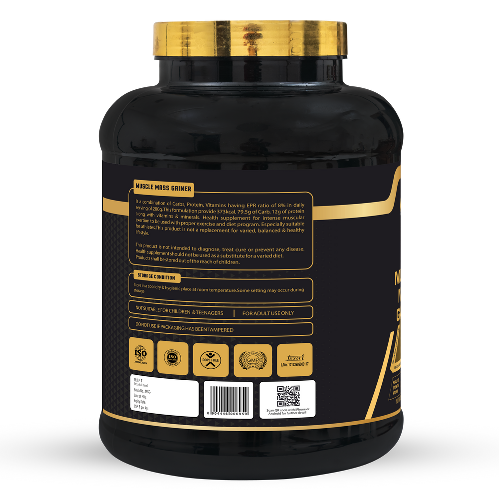 Muscle Mass Gainer Cold coffee Net.Wt 2.7Kg(6 lbs)