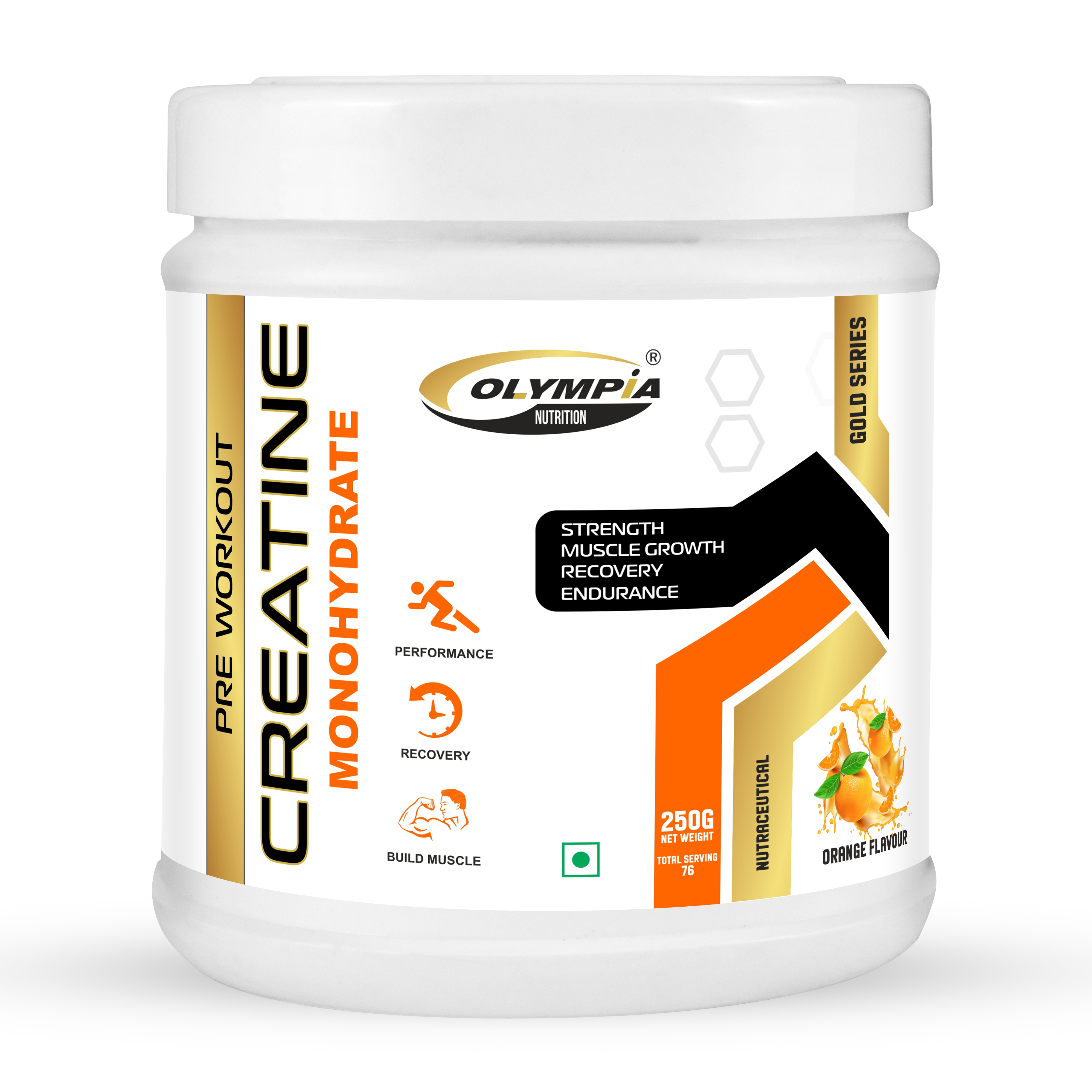 Creatine Monohydrate 250g orange