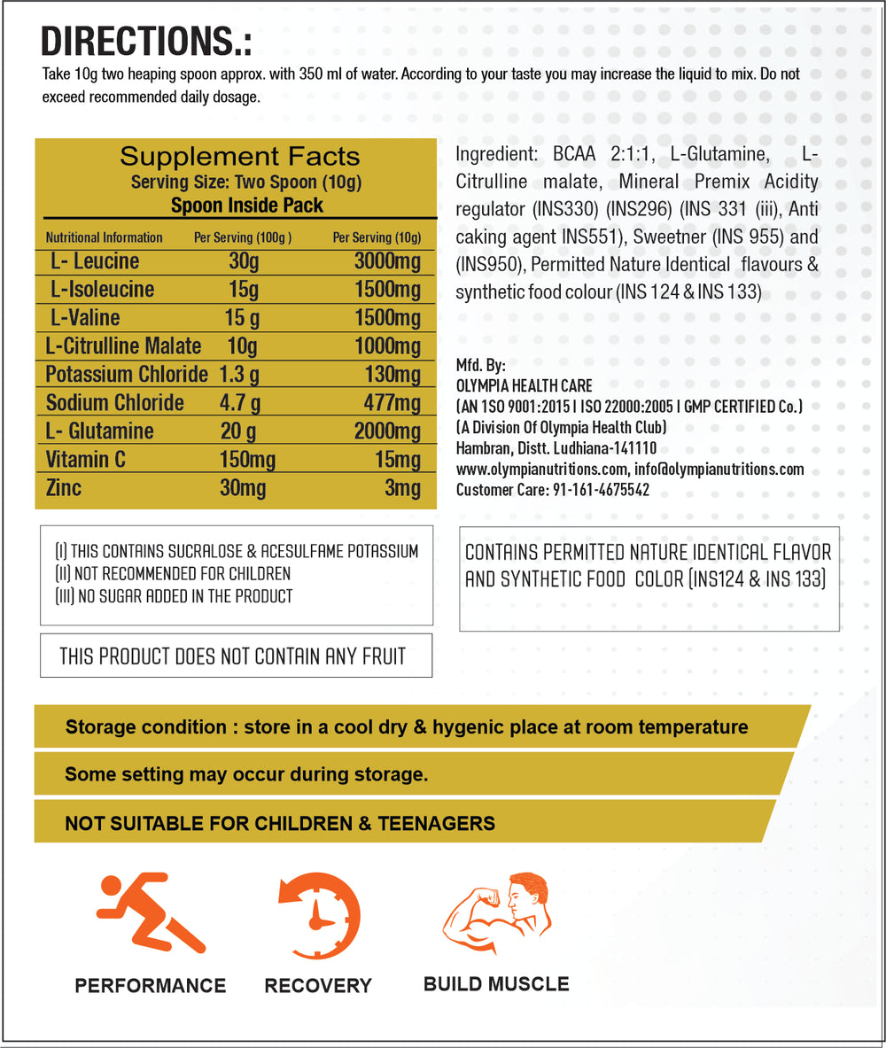 BCAA 300GM  BLACKBERRY
