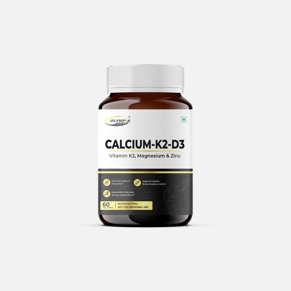 Calcium-K2-D3 Vitamin K2, Magnesium & Zinc 60veg Tablets