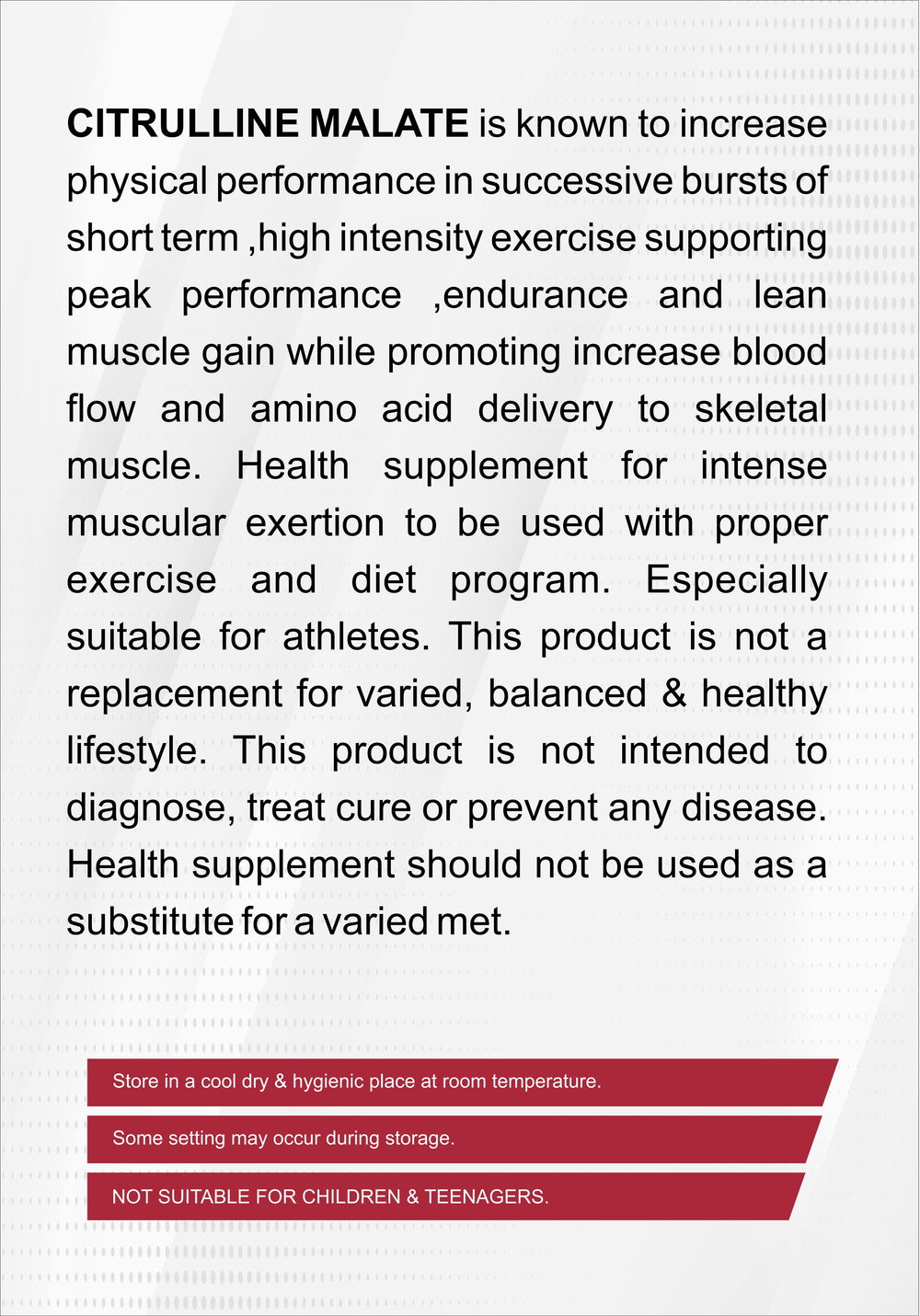 Citrulline  Malate 250G