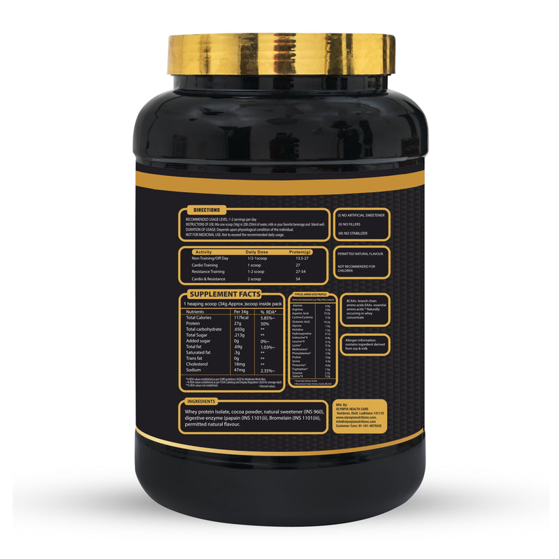 Combo Clean Isolate Whey 2Lbs Chocolate and Creatine Monohydrate 150g Orange .