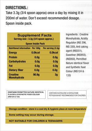 Creatine Monohydrate  250g  Fruit Fusion