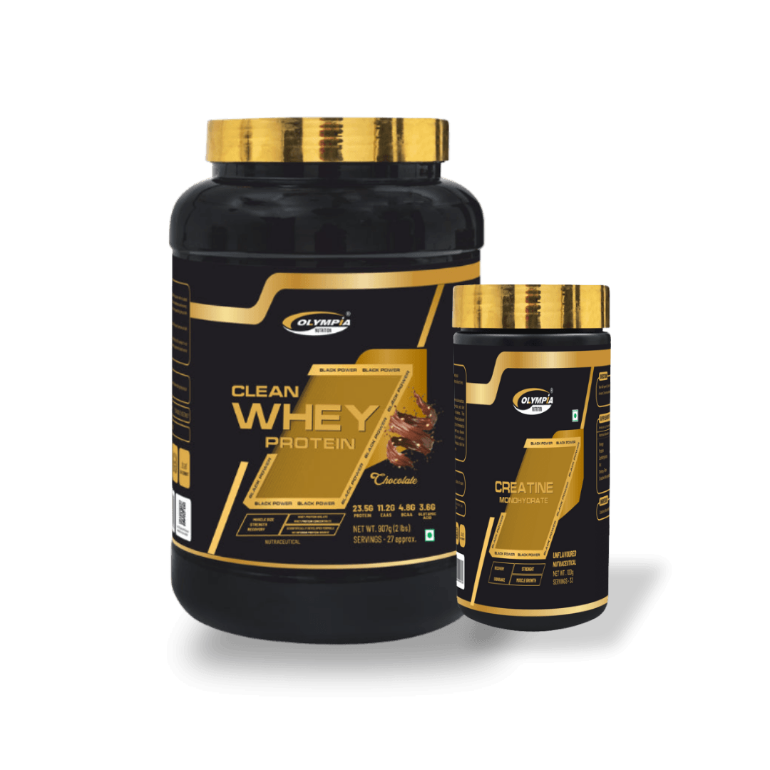 Combo of Gold Series Clean Whey Protein 2lbs & Creatine Monohydrate 100g