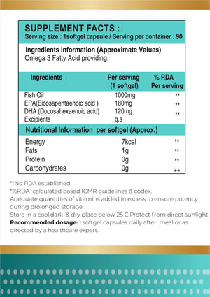 Omega 3 fish oil 90 Capsule