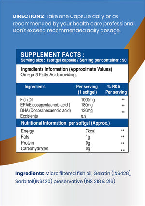 Fish Oil Omega-3   90 softgel capsule