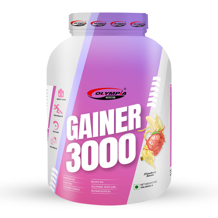 Gainer 3000 3kg Strawberry Banana