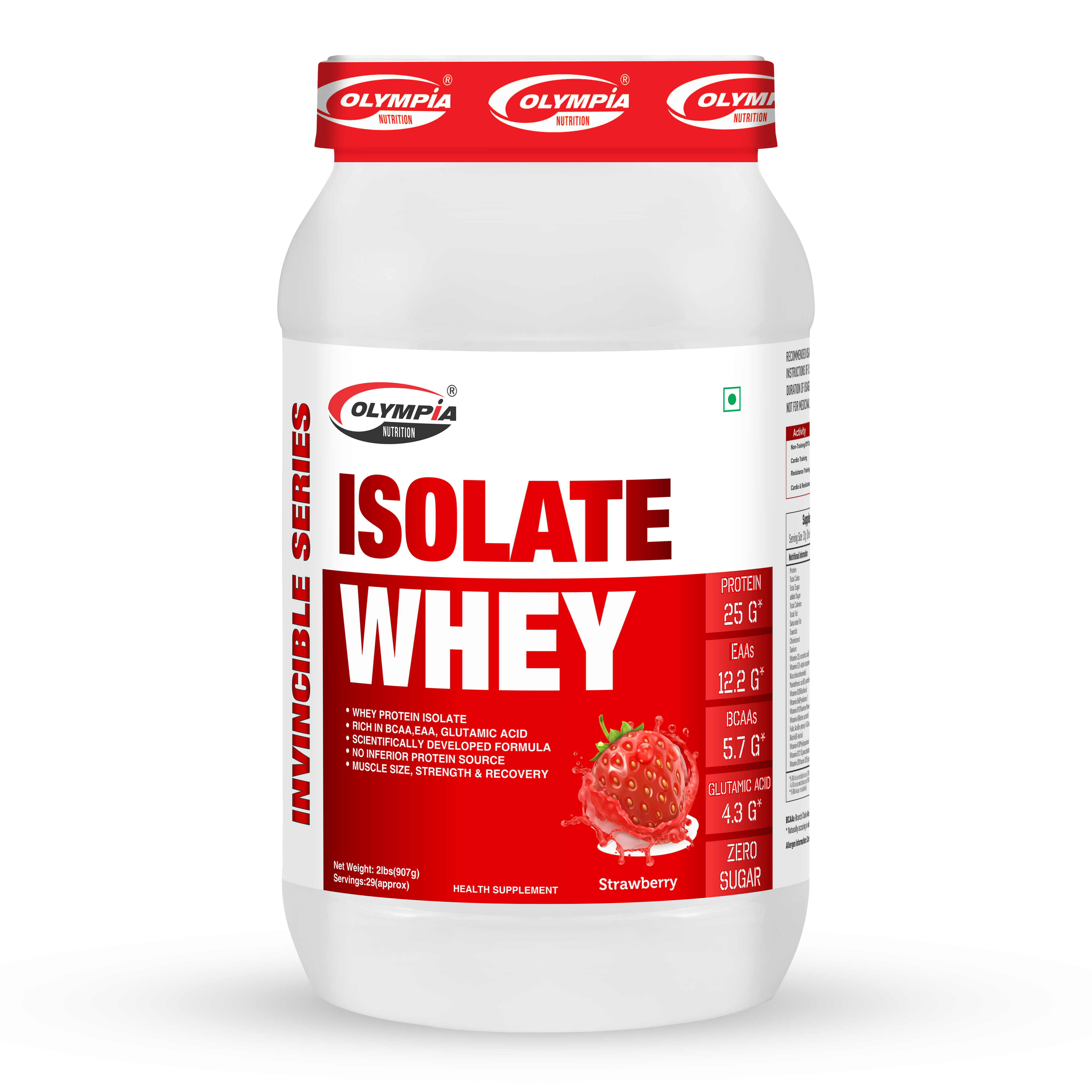 Isolate Whey Strawberry 2lbs