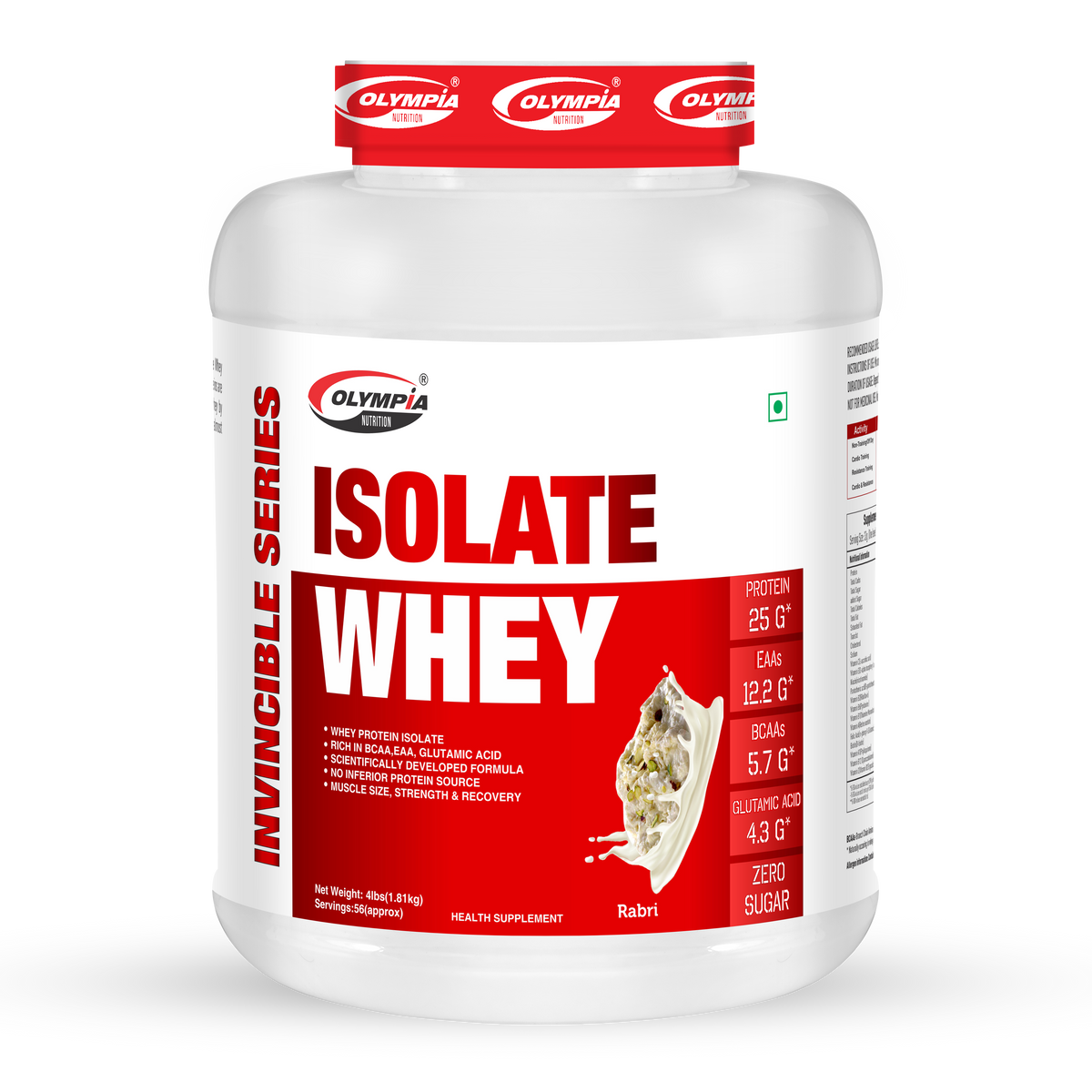 Protein Isolate Formula Isolate Whey Protein 4lbs Kulfi Cream | High Protein Formula – Olympia ...
