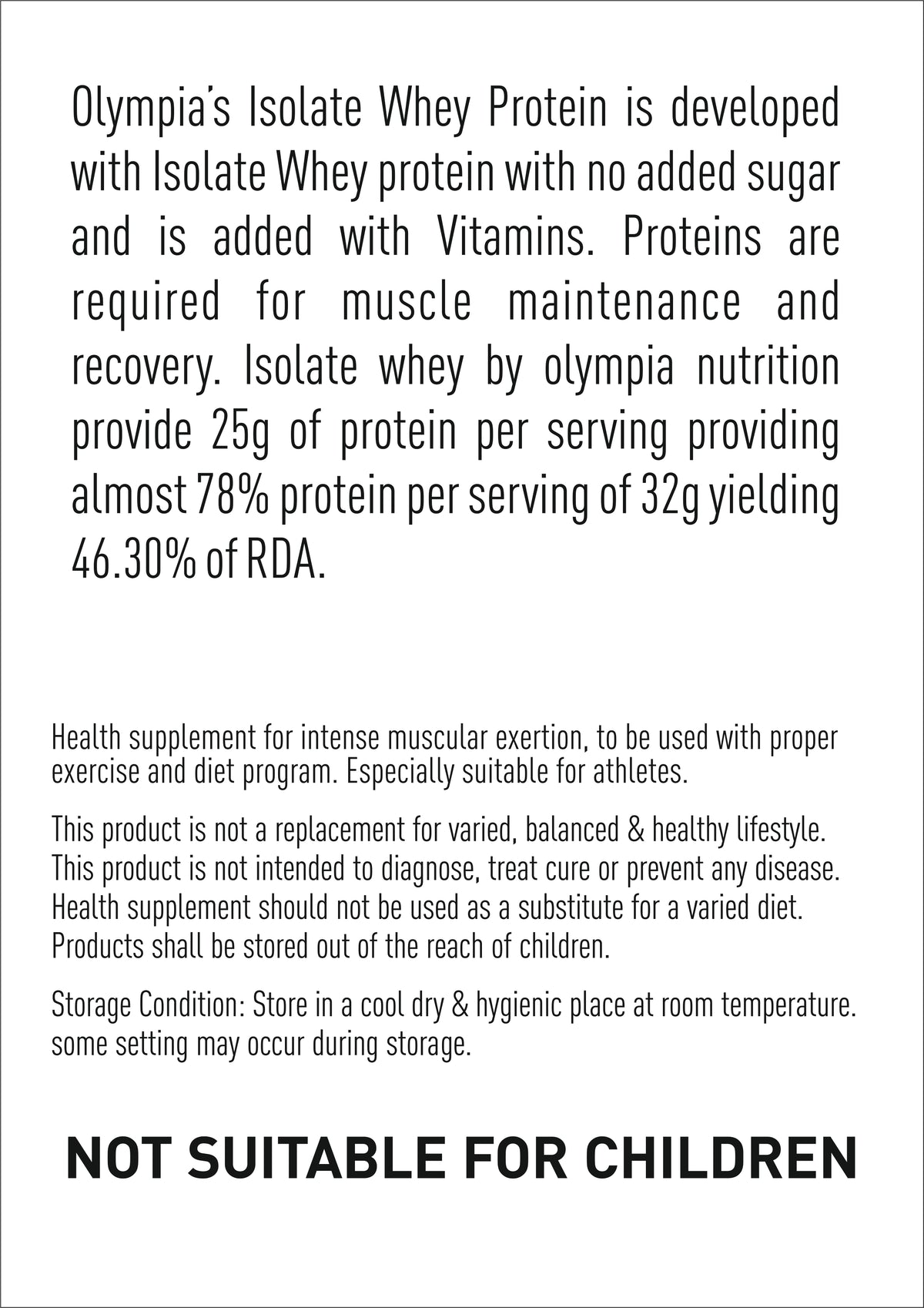 Isolate Whey Protein 4lbs Kulfi Cream | High Protein Formula – Olympia ...