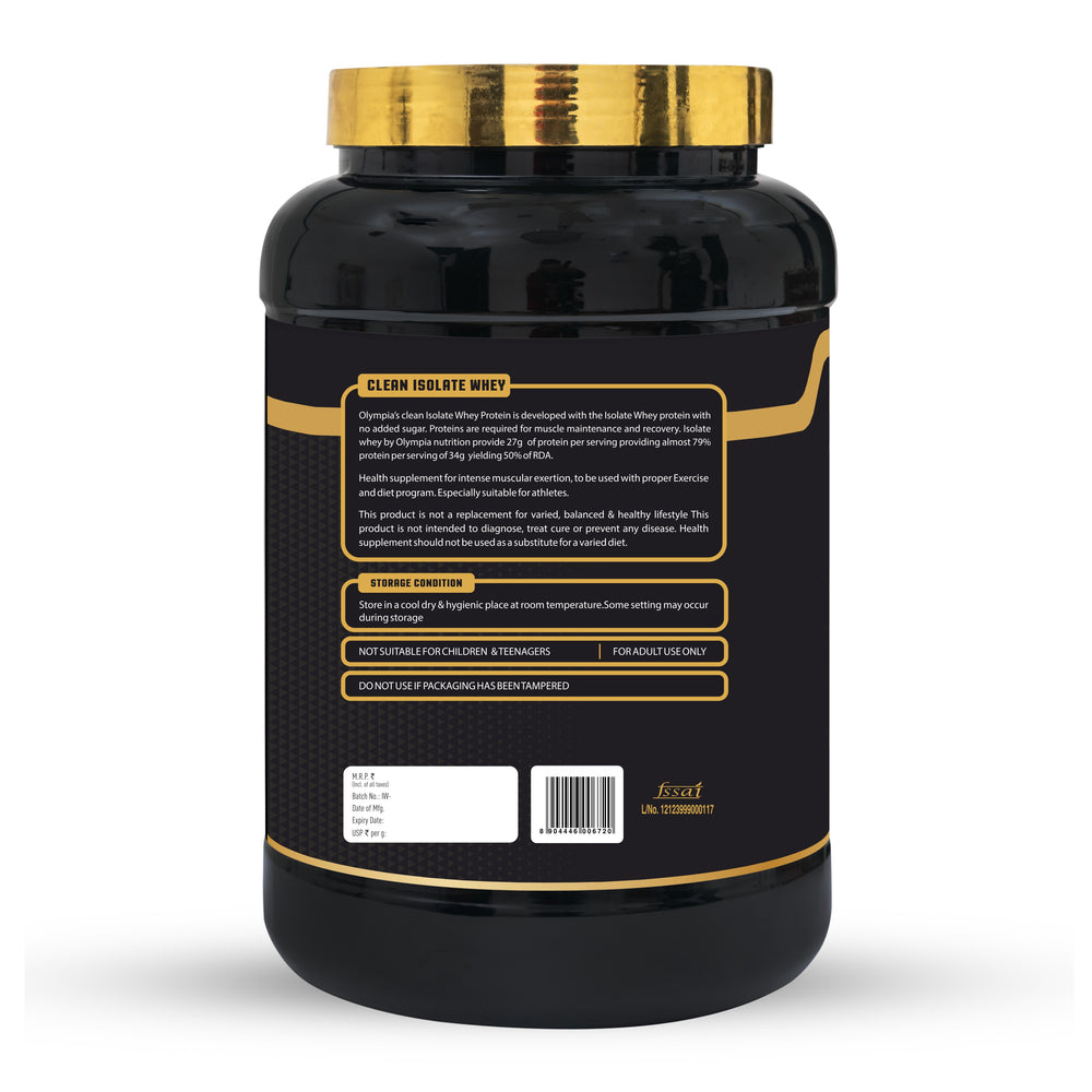 Combo Clean Isolate Whey 2Lbs Chocolate and Creatine Monohydrate 150g Orange .