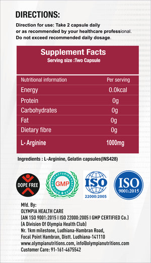 L-ARGININE 60 CAPS