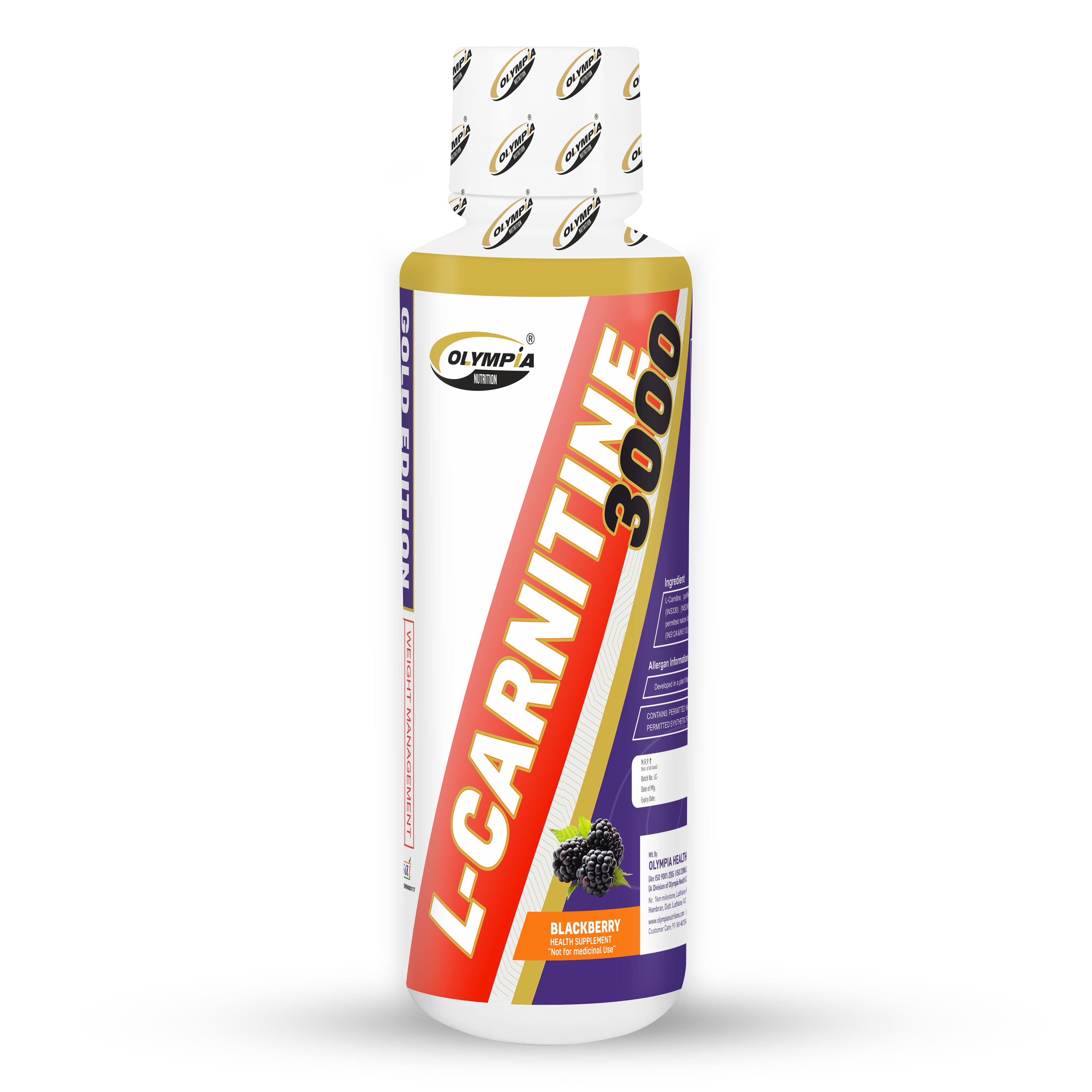 L Carnitine Liquid  300mg Blackberry