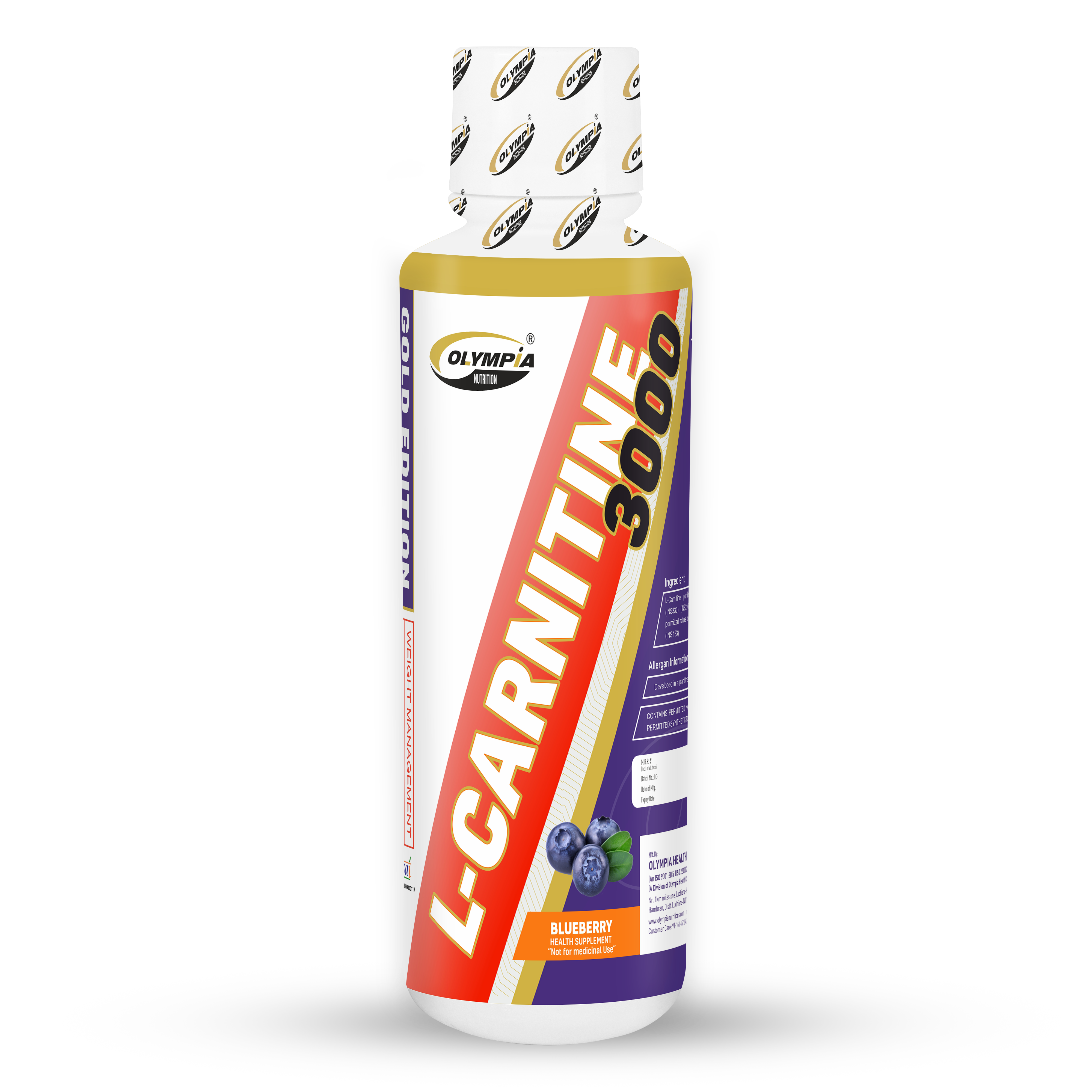 L Carnitine Liquid  300mg Blueberry