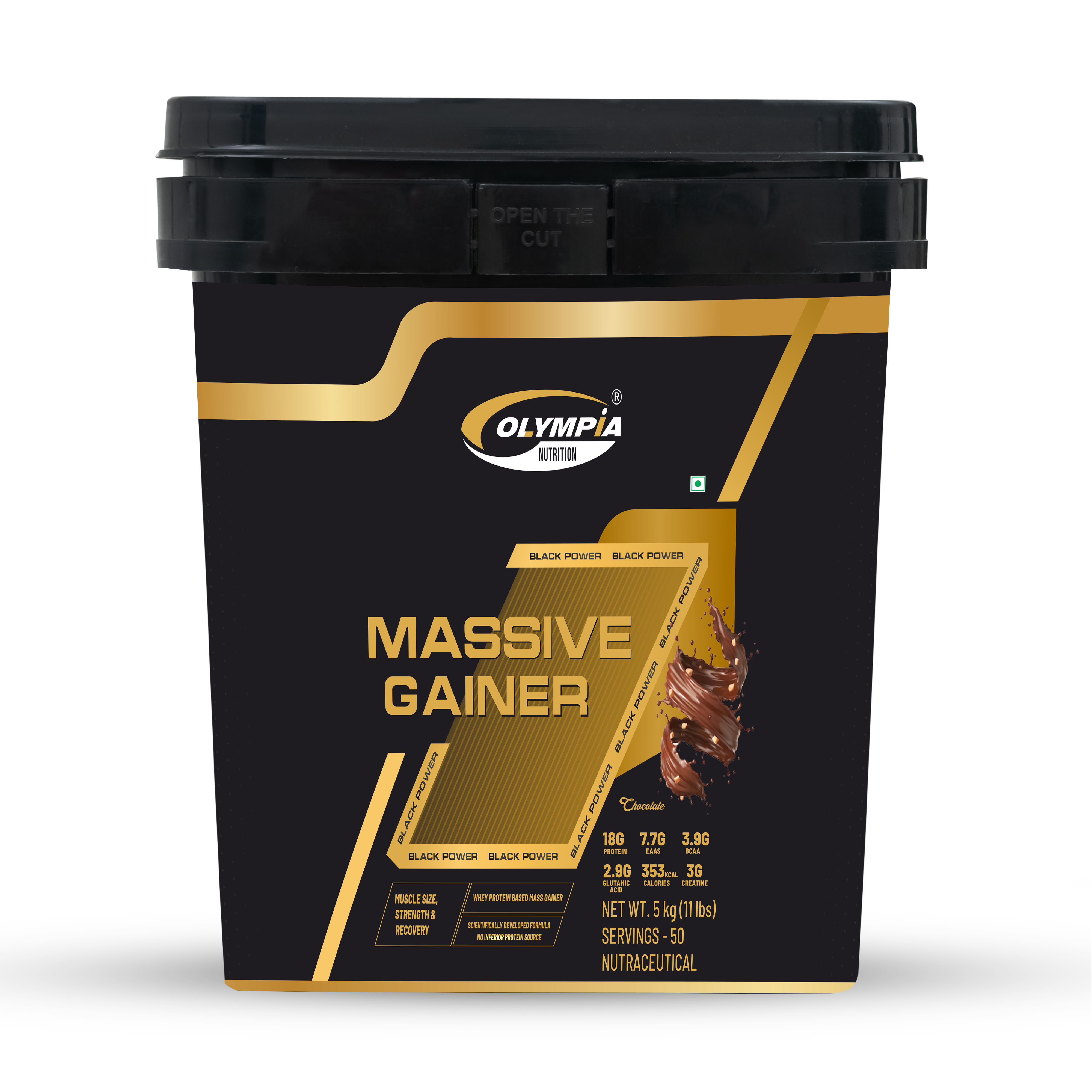 Massive Gainer Chocolate Net.wt 5kg (11 lbs)
