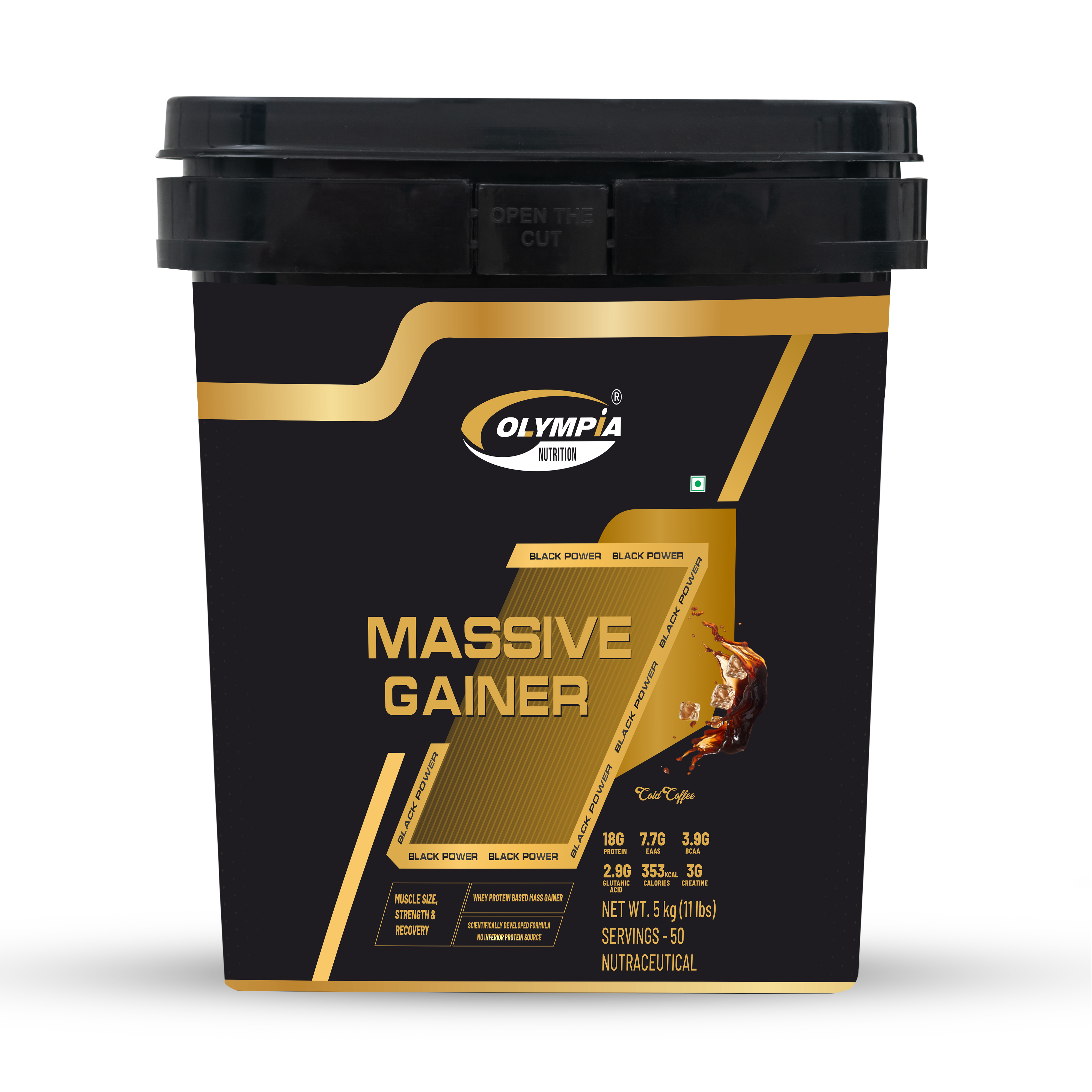 Massive Gainer Cold coffee Net.wt 5kg (11 lbs)