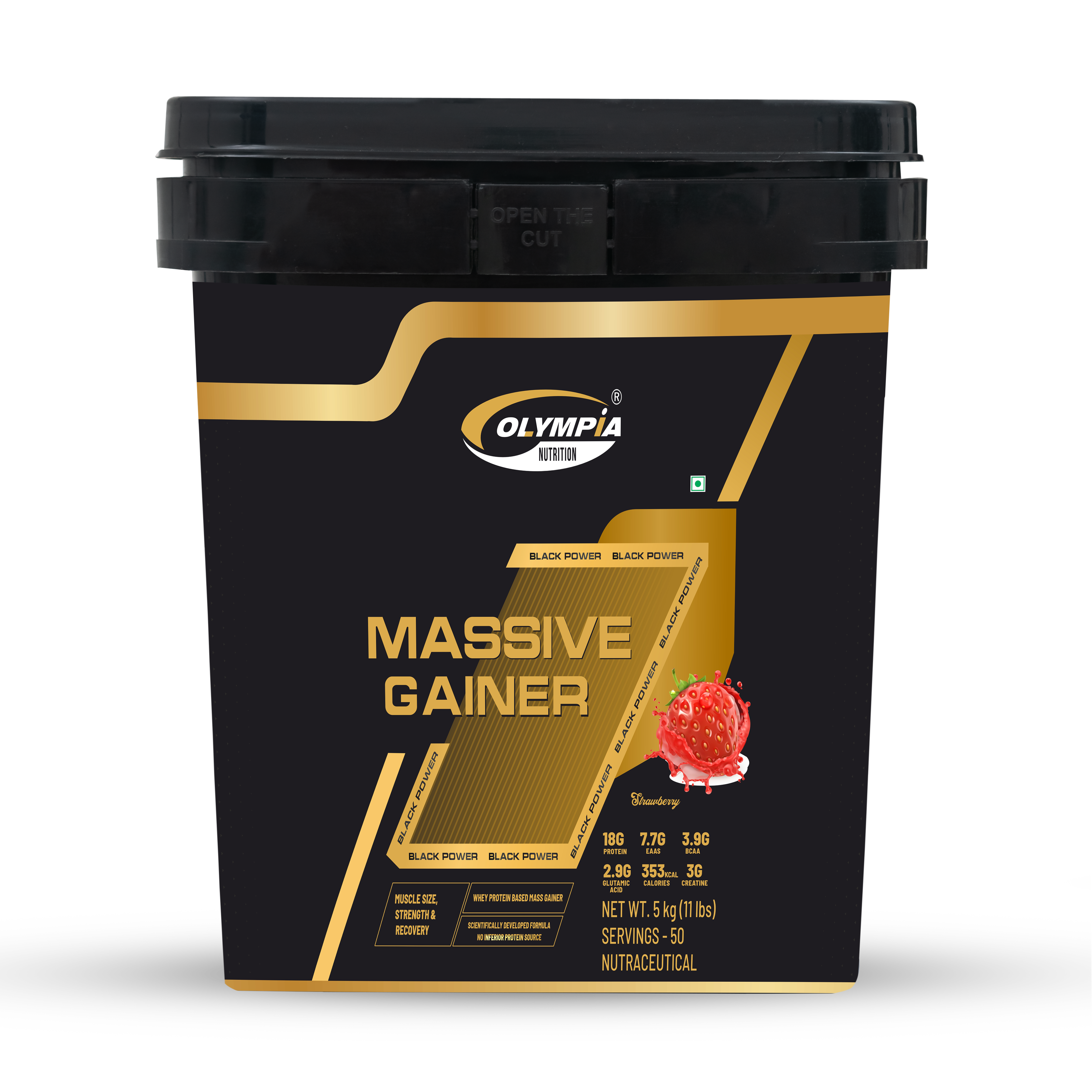 Massive Gainer Strawberry  Net.wt 5kg (11 lbs)