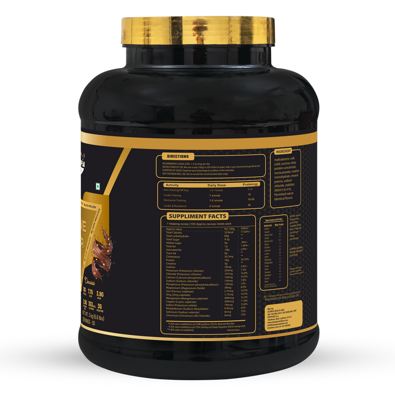 Massive Gainer Chocolate Net.wt 3kg (6.6 lbs)
