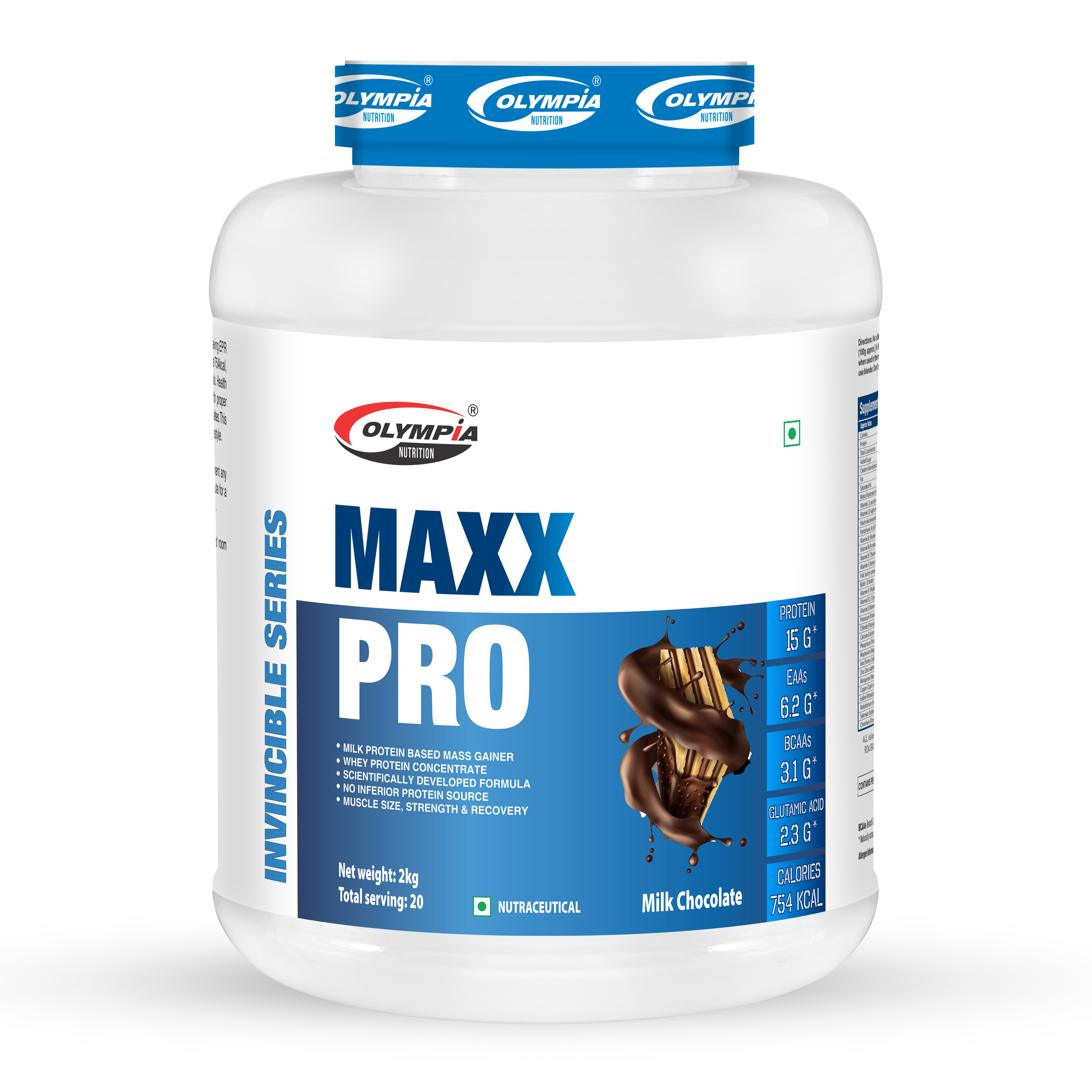 Maxx Pro Protein 2kg Chocolate | Mass & Strength Support – Olympia ...