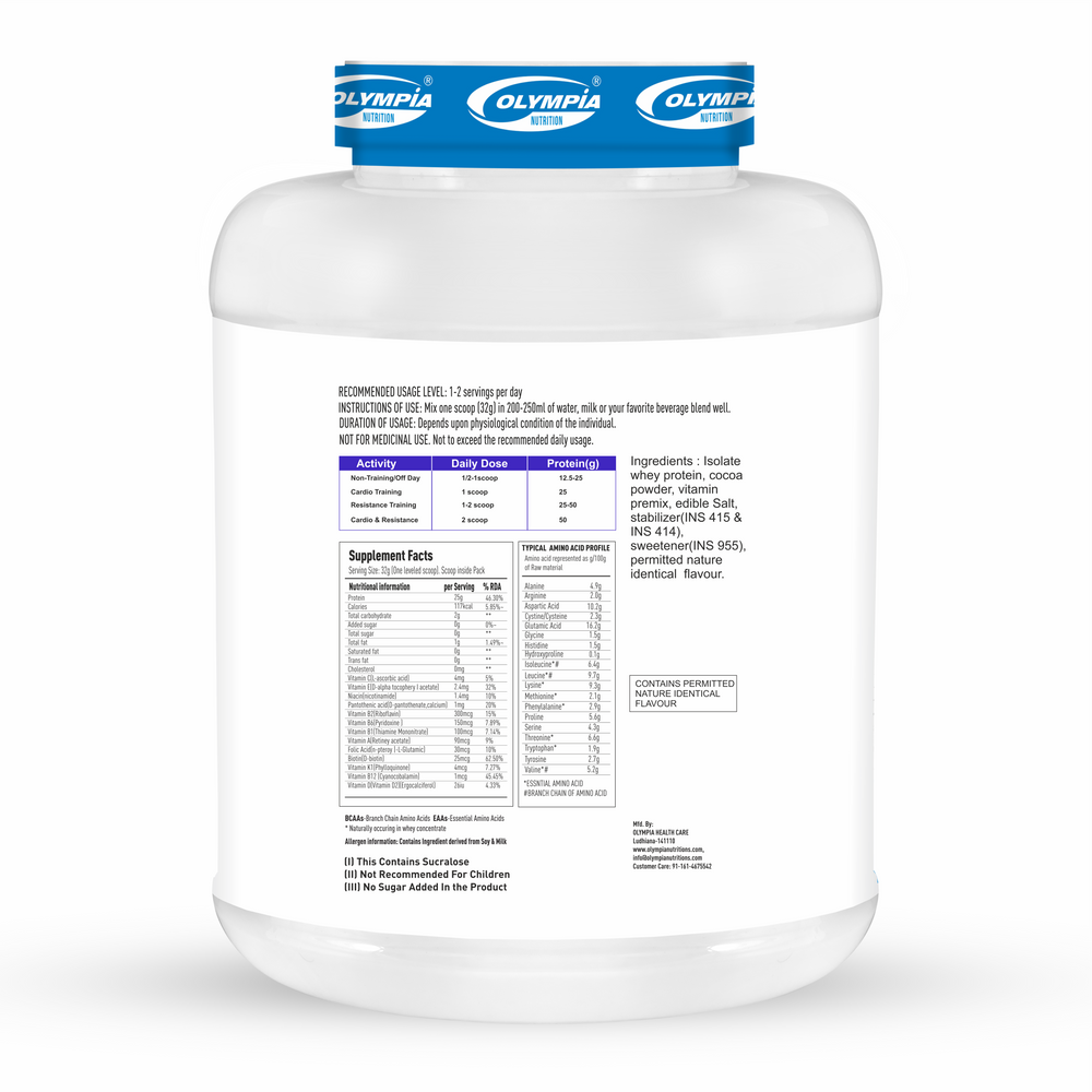 Premium isolate whey