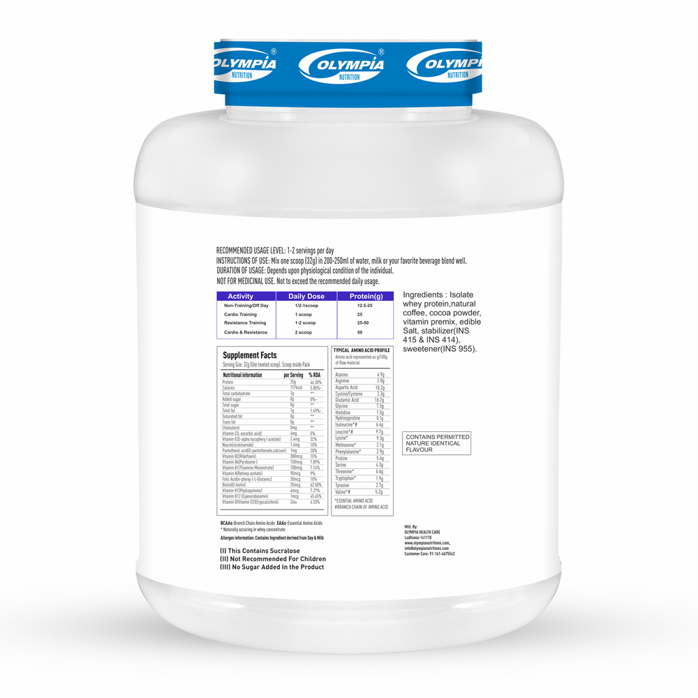 Premium isolate whey