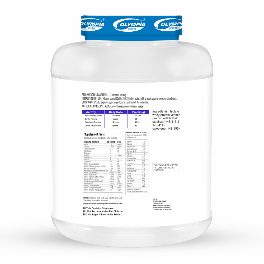 Premium isolate whey