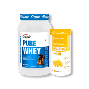 Combo of Pure Whey 2lbs Chocolate & Omega-3 Fish oil 60 capsules