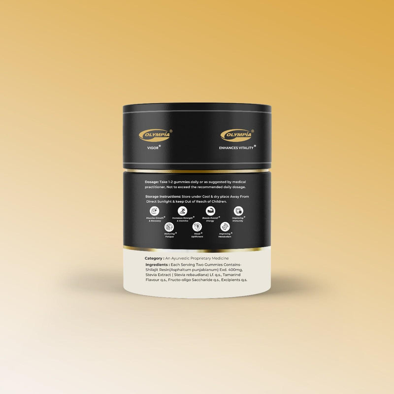 Combo of Shilajit Gummies 60N and Testo-HD 60Tablets