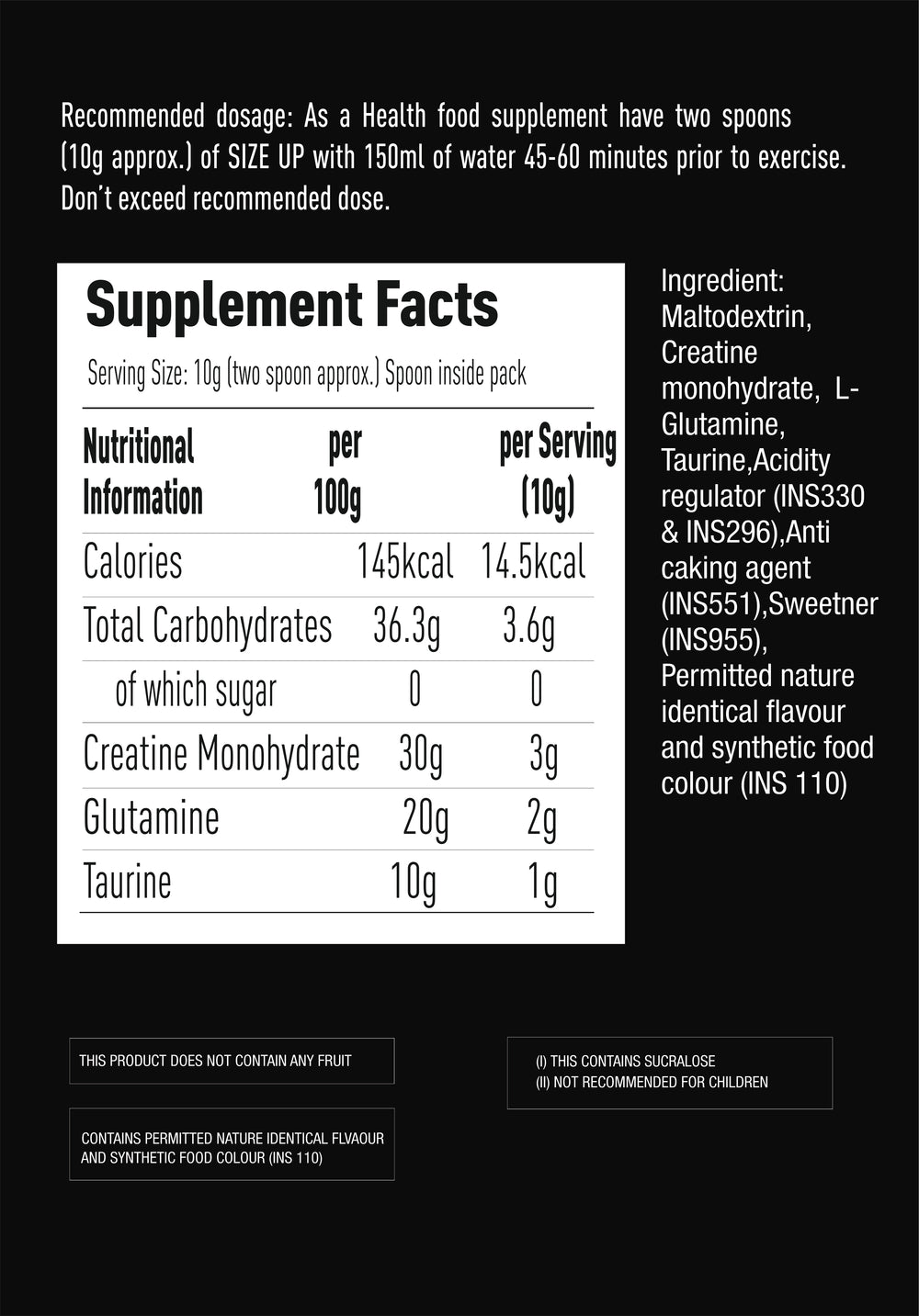 Size Up  Pineapple 150g