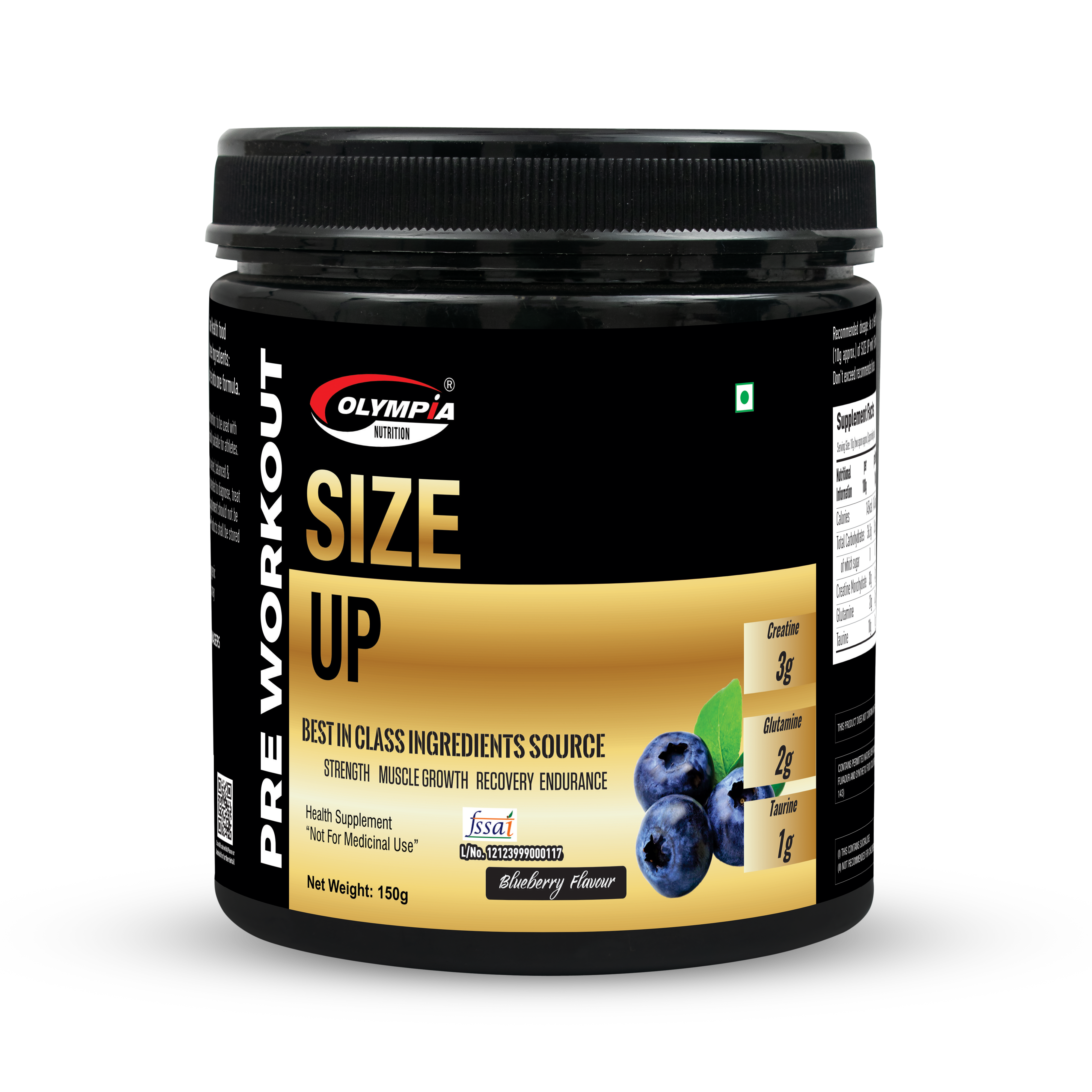 Size Up Blueberry 150g