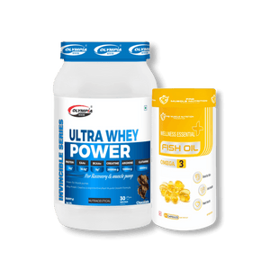 Combo of Ultra Whey Vanilla 2lbs & Omega-3 Fish Oil 60 Capsules
