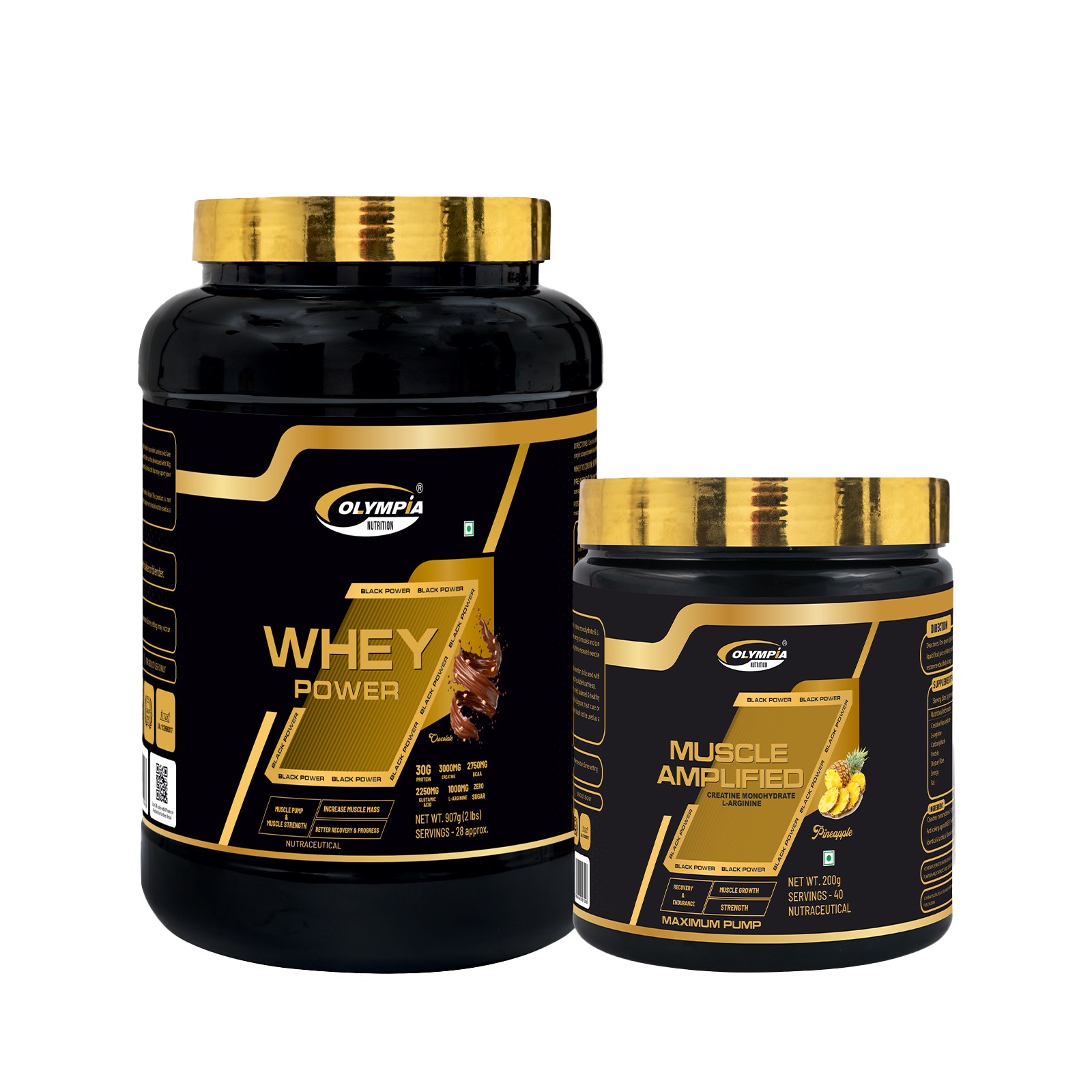 Combo of Whey Power 2lbs and Muscle Amplified 200g